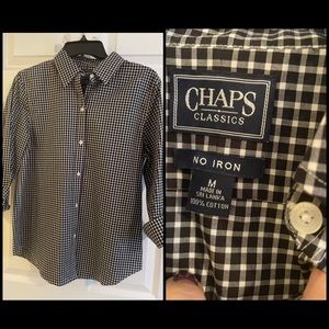 CHAPS by Ralph Lauren Ladies Blouse Size M.  No Iron